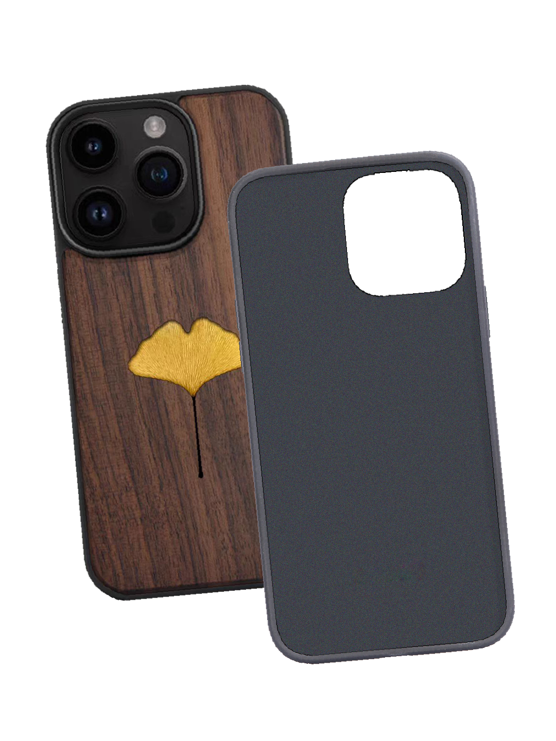 Real specimen Ginkgo Leaf Phone Case-Handmade