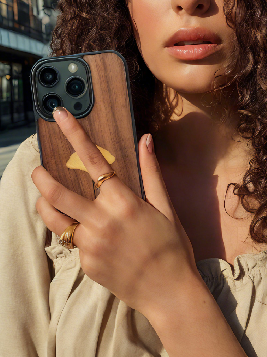 Real specimen Ginkgo Leaf Phone Case-Handmade