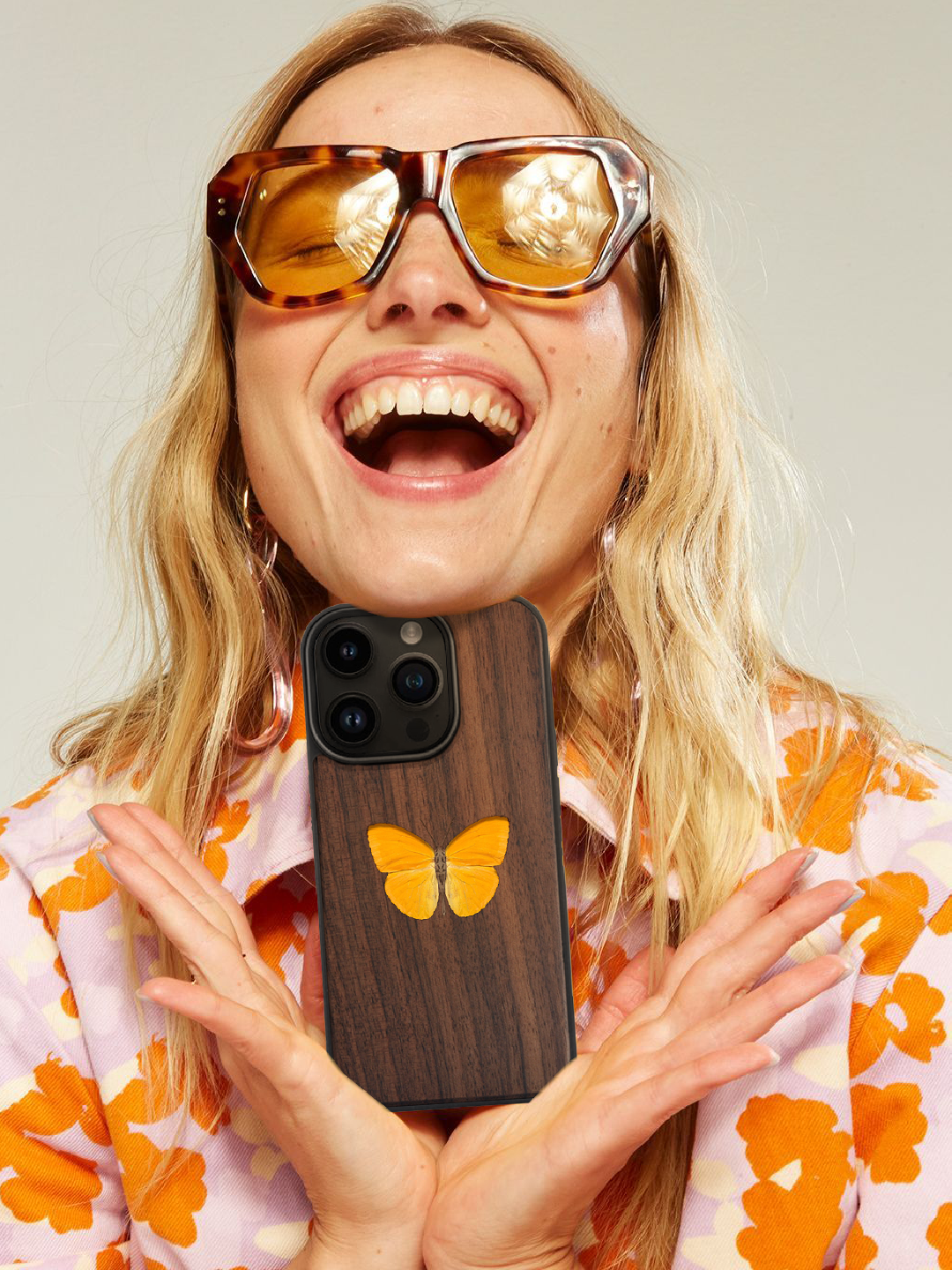 Real Rose Butterfly Specimen Phone Case – for iPhone & Samsung